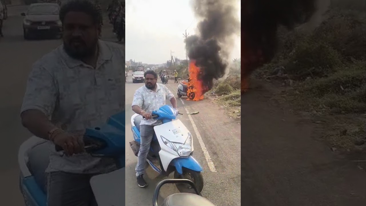 TVS iQube Caught Fire 🔥