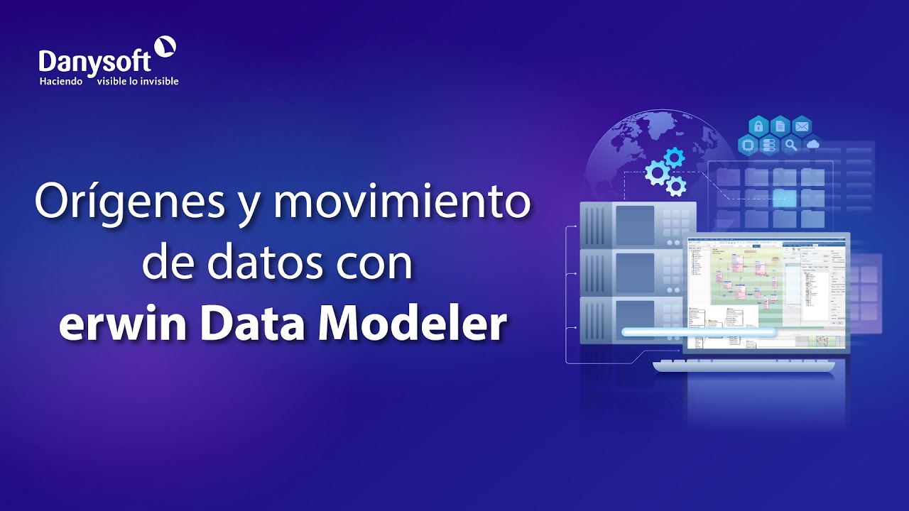 Orígenes y movimiento de datos con erwin Data Modeler.