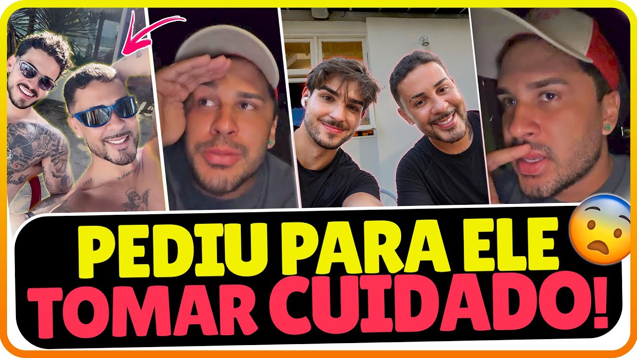 LUCAS GUIMARÃES ESTA PREOCUPADO COM CARLINHOS MAIA E DEIXOU UM AVISO PARA ELE APOS O TERMINO 😱🫢🌻