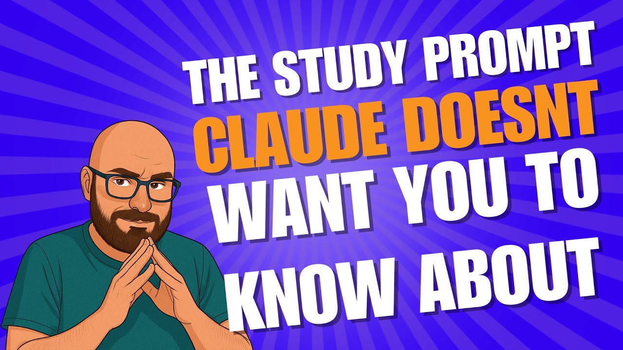 The Study Prompt Technique Claude Doesn't Want You to Know About