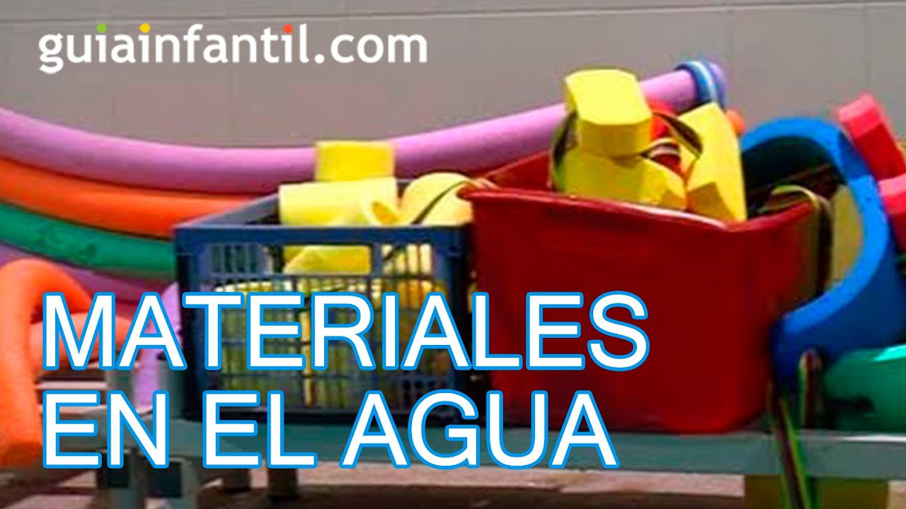 Materiales recomendados para los niños en el agua