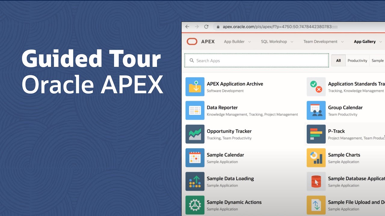 Экскурсия по Oracle APEX