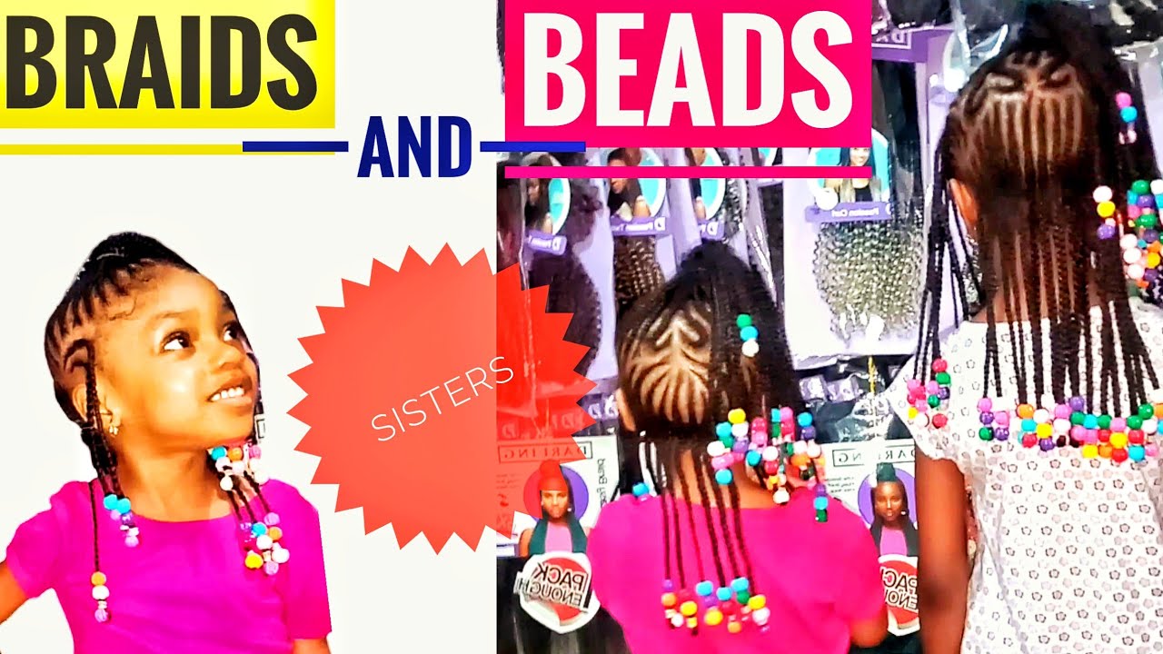 Little girls hairstyles with beads || Natural hairstyles for kids || Little Girl Hairstyles Black