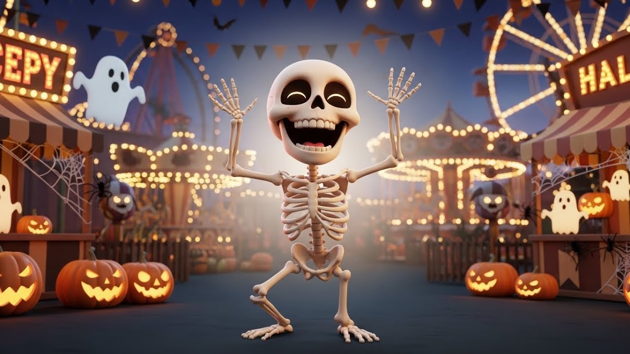 Танцующий скелет на ярмарке развлечений 💀🎡💃 | Мультфильм для детей и весёлые приключения