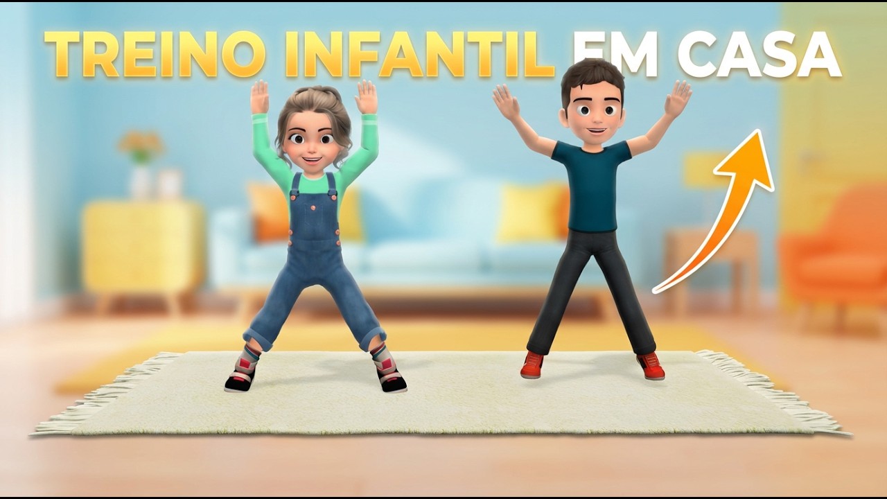 AVENTURA FITNESS DIVERTIDA: Treino Infantil em Casa de 20 Minutos!