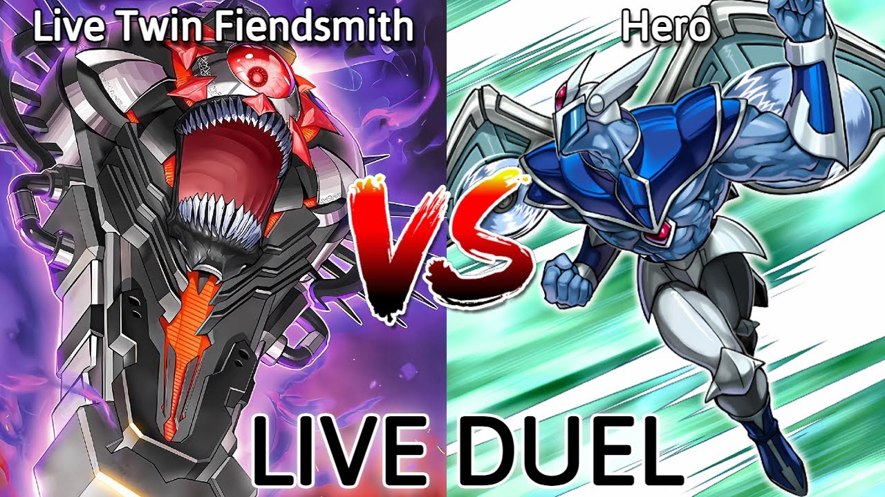 YU-GI-OH! Locals Feature Match. Round 2. Live Twin Fiendsmith VS Hero