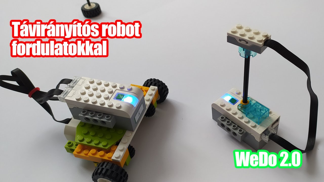 Lego WeDo 2.0 Double Motors Steerable Car controlled | Code and Building Instructions