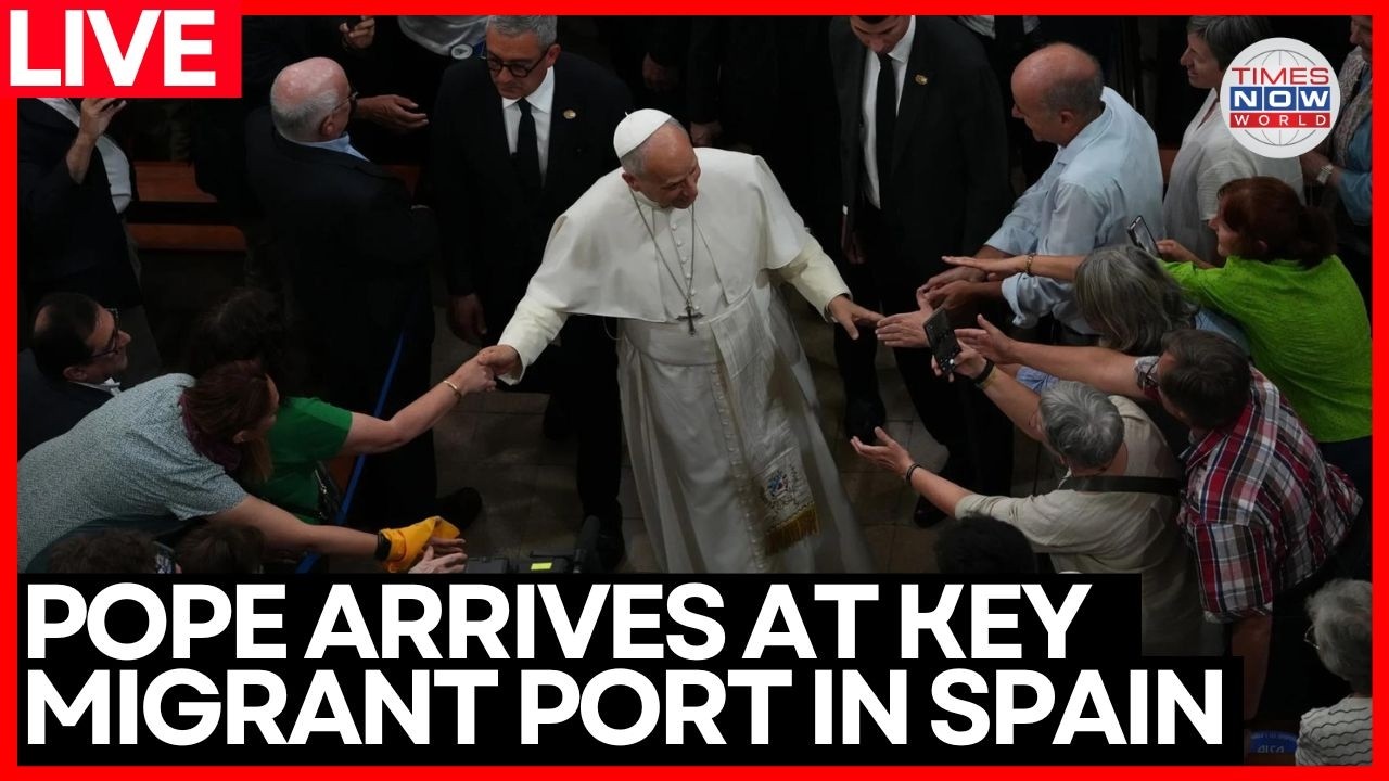 LIVE | Pope Leo XIV Meets Migrant Aid Groups in Canary Islands | World News Live