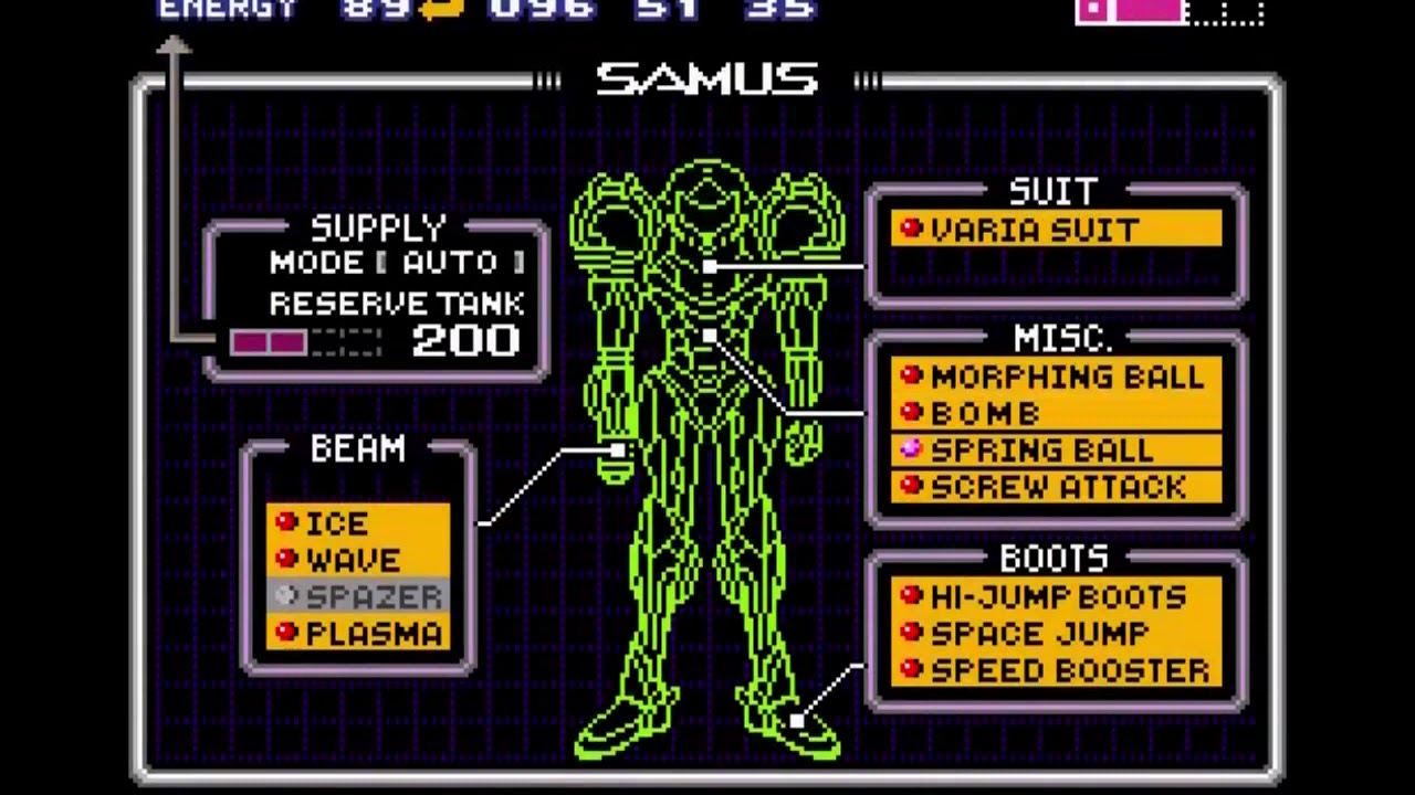 Super Metroid - Draygon Escape (Double Springball Jump)