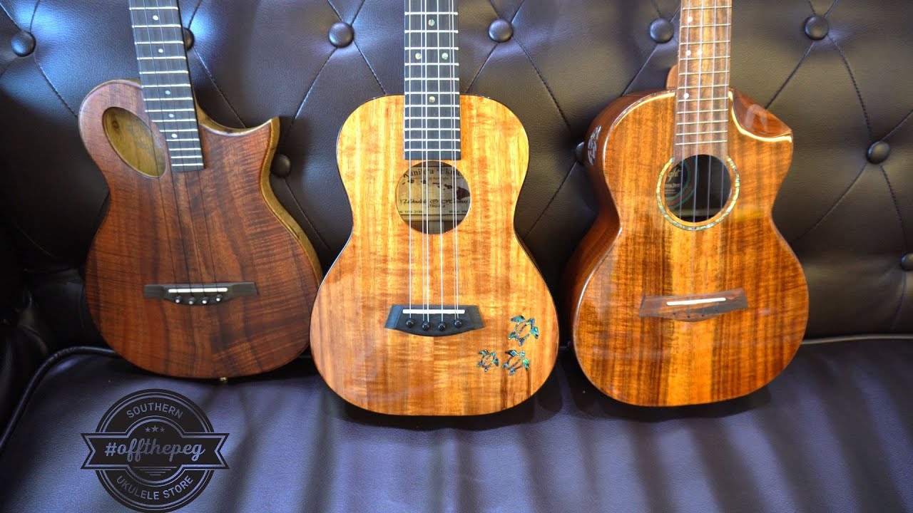 Flight Mustang, Kanile'a Koa 6 String, Pete Howlett Koa Revelator - #offthepeg