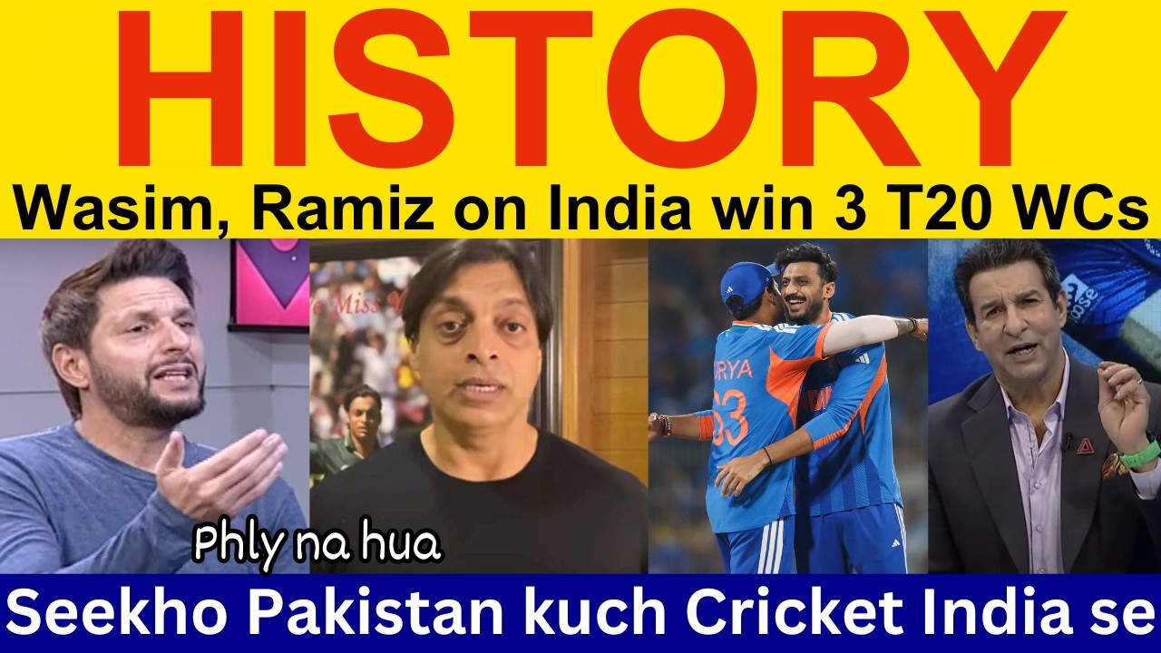 Shoaib Akhtar Shocked on India win T20 World Cup 2026 | Ramiz Raja, PAK Media reaction on IND vs NZ