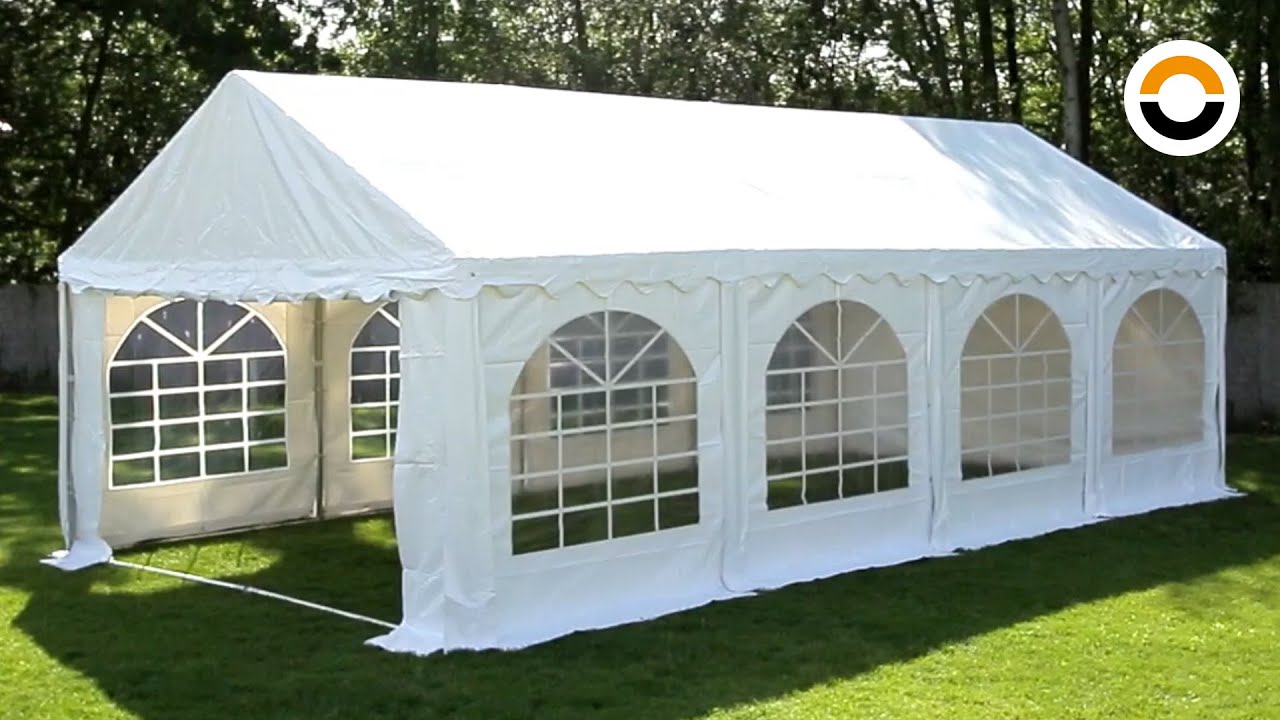 Partyzelt 4x8m (PVC) - Aufbauanleitung (PRO Ultra) | TOOLPORT