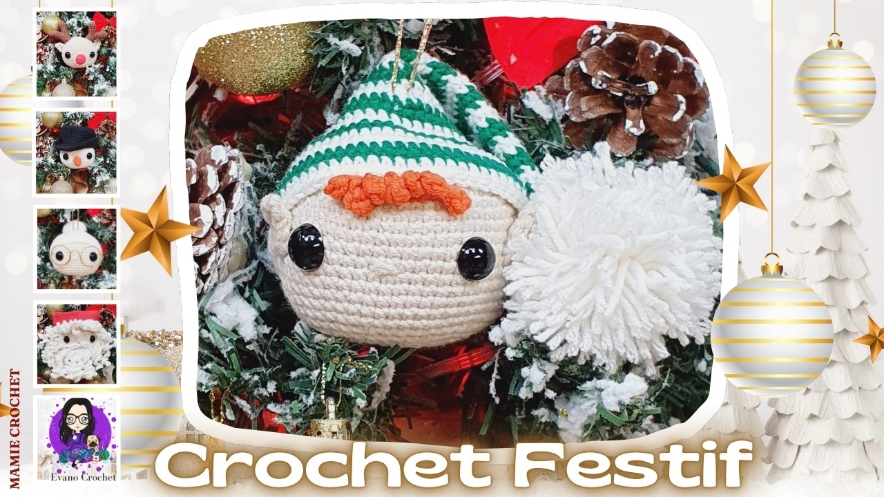🎅 ADORABLE ELFE  / LUTIN DE NOEL AU CROCHET !!! PARFAIT POUR VOTRE SAPIN  !!!🎄  @MamieCrochet