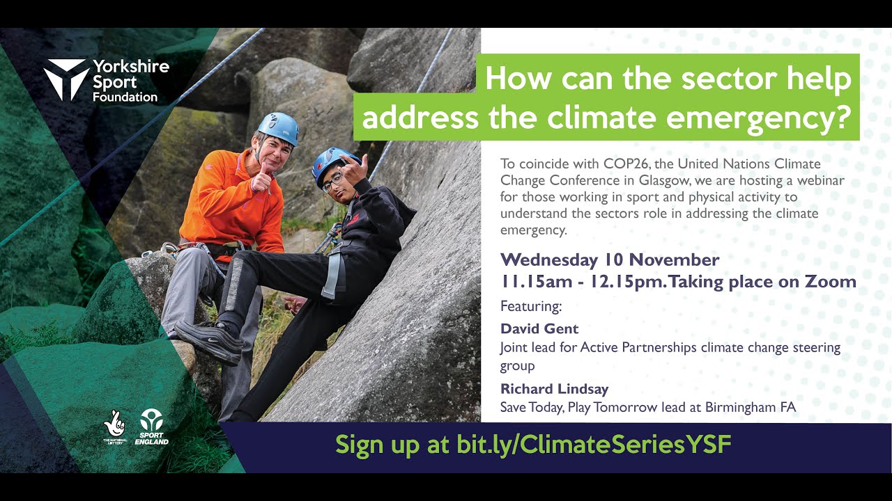 How can the sport and physical activity sector contribute to addressing the climate emergency?