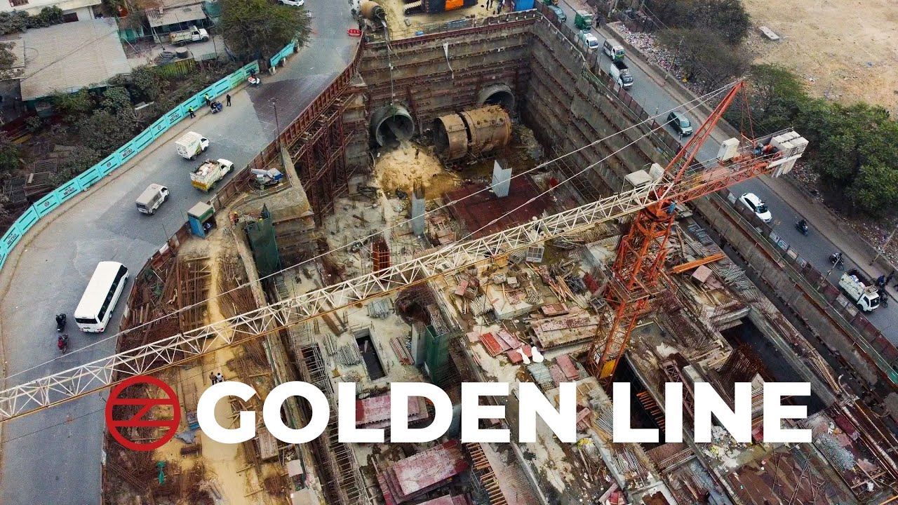 DELHI METRO GOLDEN LINE Construction progress | Sanjeet Ray