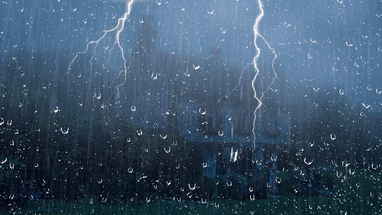 Lluvia Fuerte Nocturna con Truenos Atronadores | Elimina el Estrés y Duerme al Instante