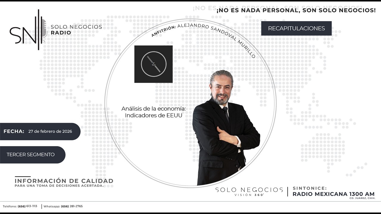 [SNR] Tercer segmento de Solo Negocios Radio del 27 de febrero de 2026