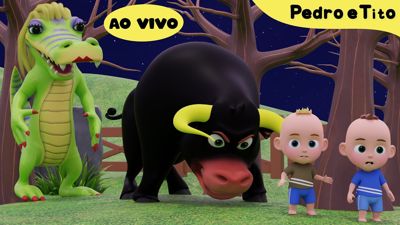 AO VIVO | Boi da Cara Preta, Cuca e Nana Neném mais Músicas Infantis - Pedro e Tito