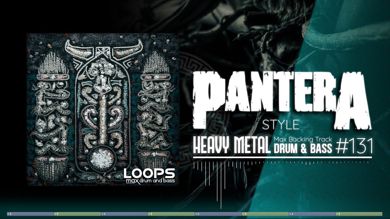 Heavy Metal Backing Track / Drum And Bass / Pantera Style / 130 bpm Jam in D Minor