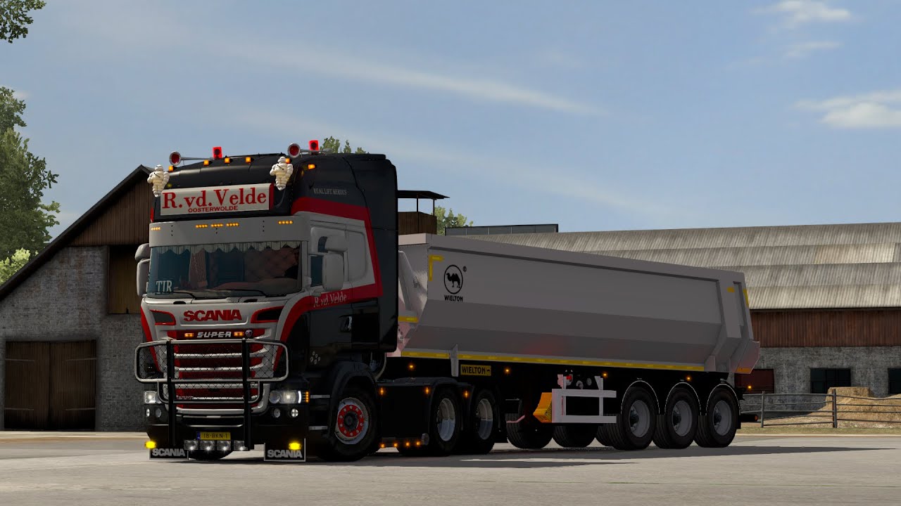 dikke rit met zand gereden