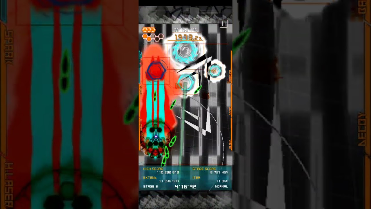 [Android] Bullet Hell Monday Black - Black ALL Normal 1cc Laser/Shield (A Rank)