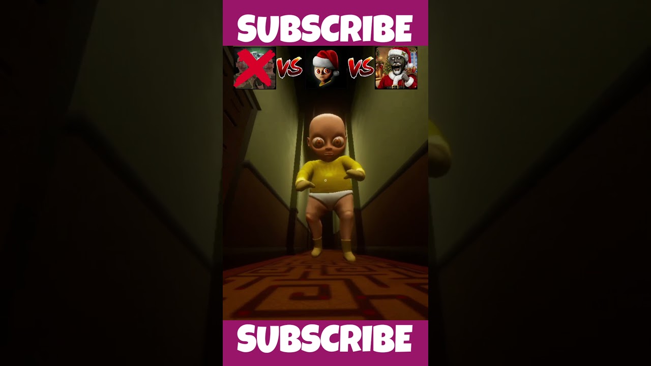 THE TWINS VS THE BABY IN YELLOW VS CHRISTMAS GRANNY TERRIFYING DEATH ENDING AND ESCAPE ENDING ||