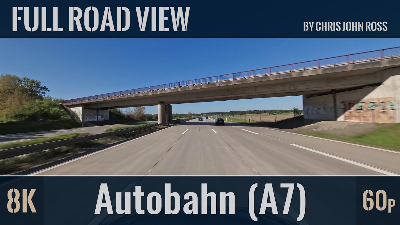Autobahn (A7), Germany: Egestorf - Evendorf - Bispingen - Schneverdingen - Soltau - 4K/8K UHD