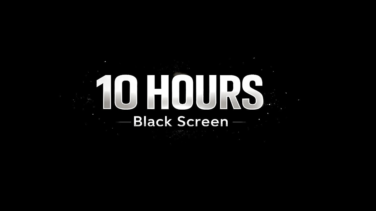 10 Hours Black Screen | Full HD | Monitor Test, Sleep, and Background Use