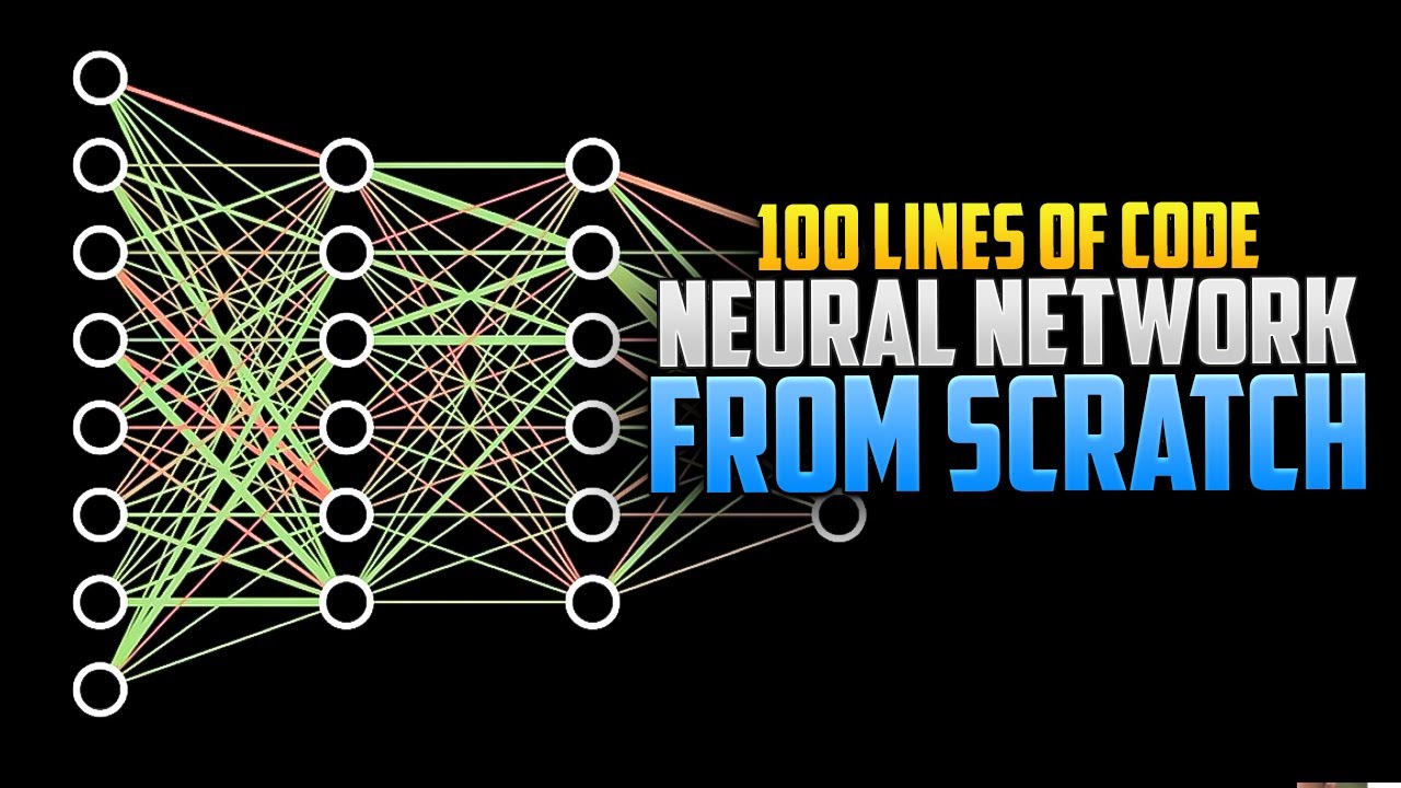 Создание нейронной сети с нуля без использования библиотек машинного обучения | 100 строк кода на...