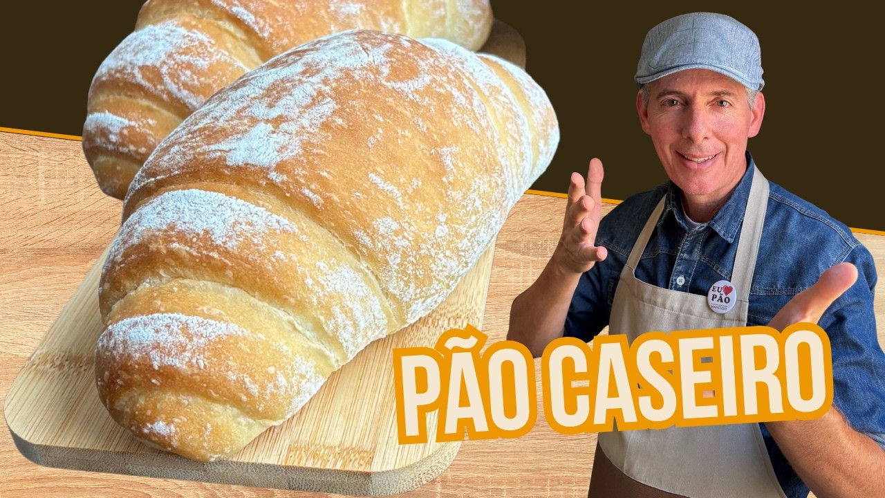 Esse é o pão caseiro MAIS FÁCIL e MAIS GOSTOSO que você vai fazer na vida