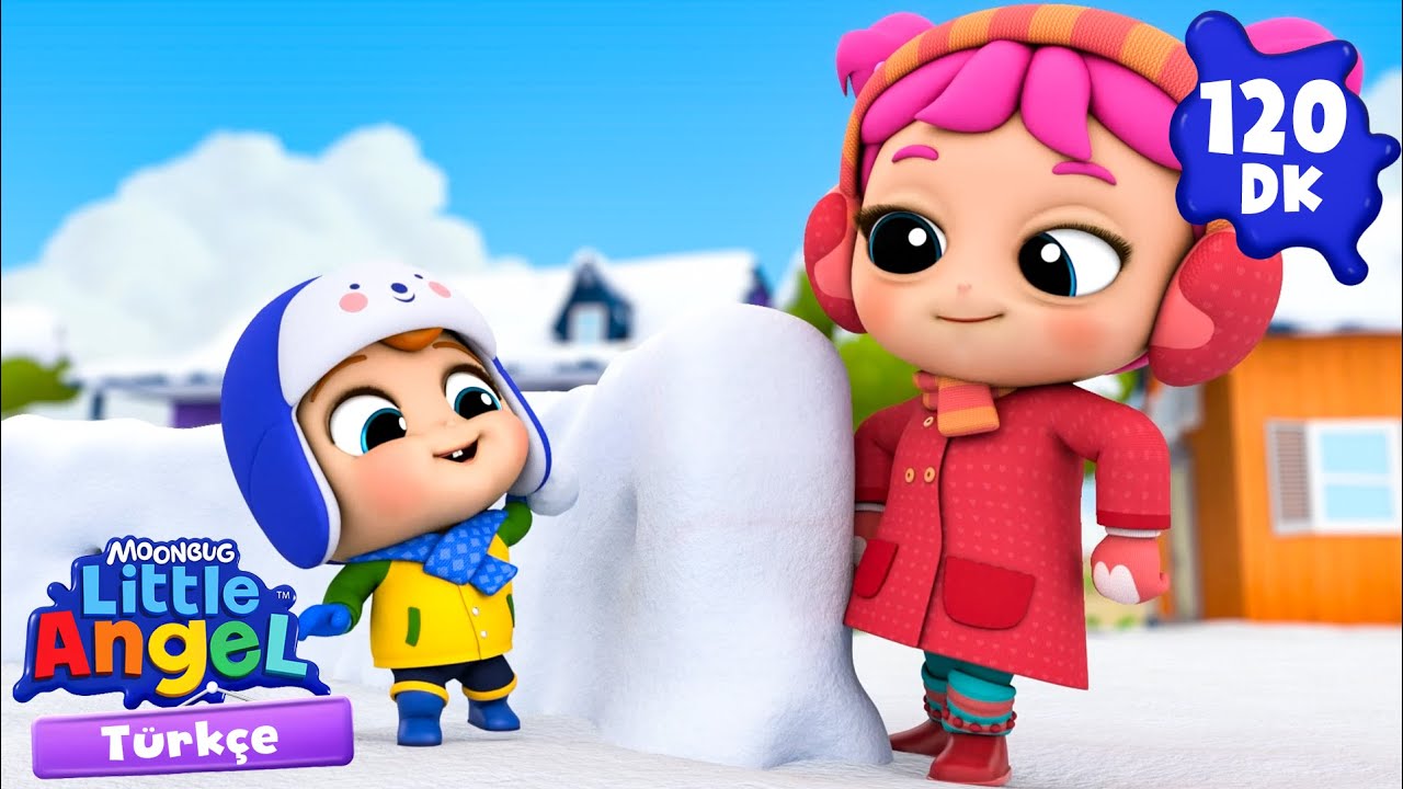 Karda güvenle oynamak! 🎄 Little Angel | Çocuk Çizgi Filmleri | Moonbug Kids Türkçe