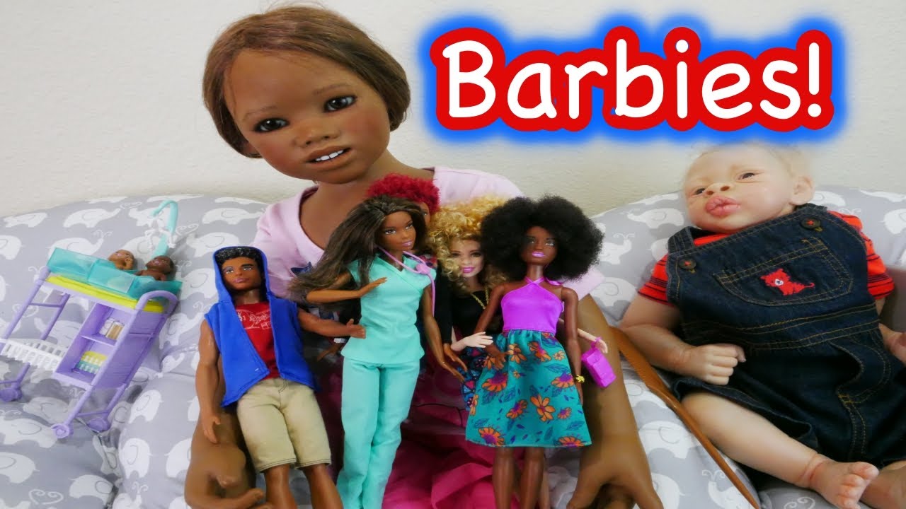 All4Reborns Vlog: BARBIE DOLLS! Unboxing New Toy Barbie Fashionistas 2017!!
