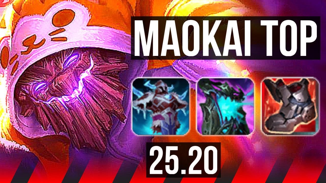 MAOKAI vs AKALI (TOP) | 36k DMG, 5k comeback | KR Master | 25.20