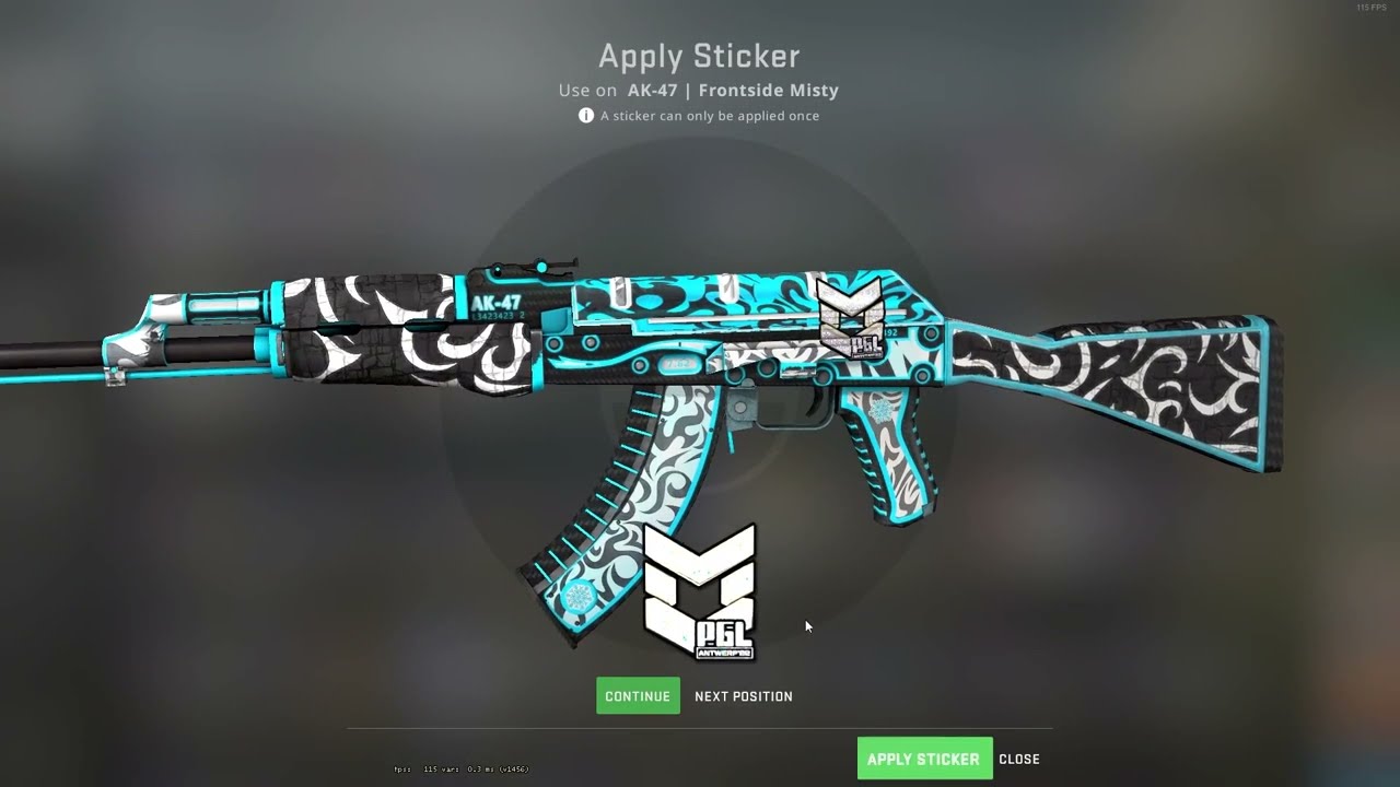 AK47 Frontside Misty 4X PGL Glitter Craft