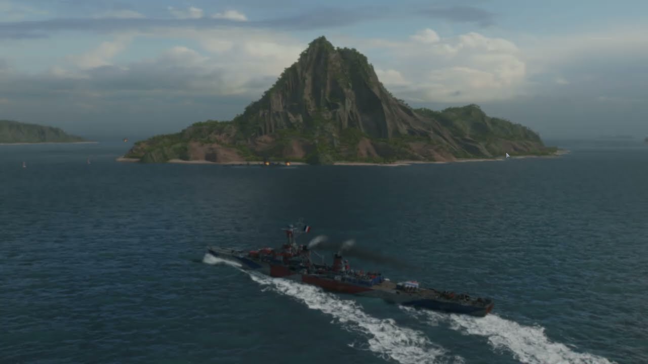 World of Warships, the Montcalm Tier 6 Cruiser