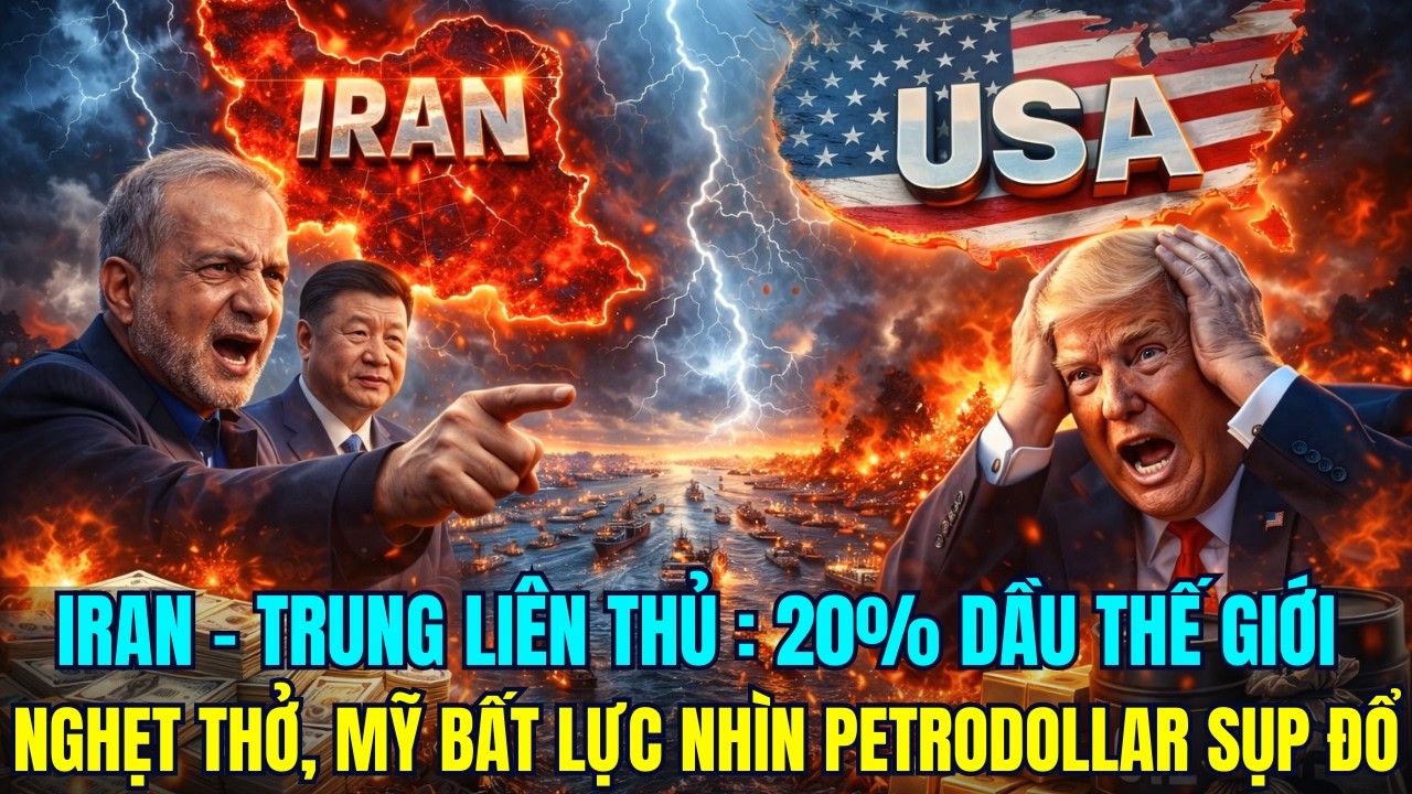 IRAN – TRUNG QUỐC LIÊN THỦ : 20% DẦU THẾ GIỚI NGHẸT THỞ, MỸ BẤT LỰC NHÌN PETRODOLLAR SỤP ĐỔ