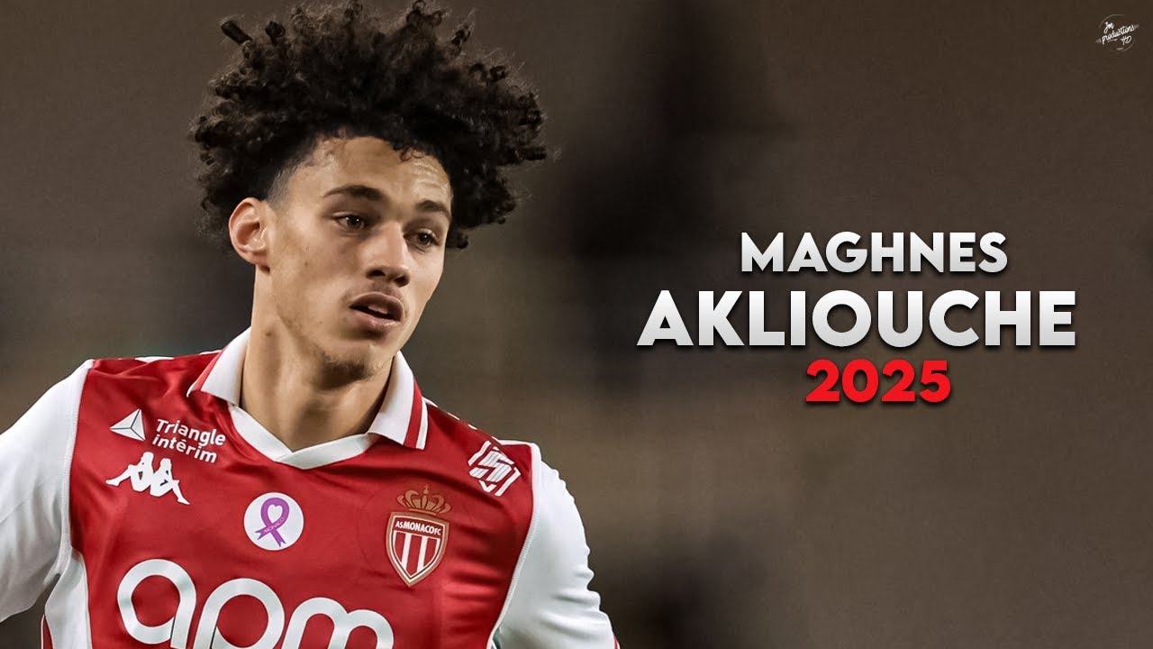 Maghnes Akliouche 2025 - Magic Skills, Assists & Goals - Monaco | HD