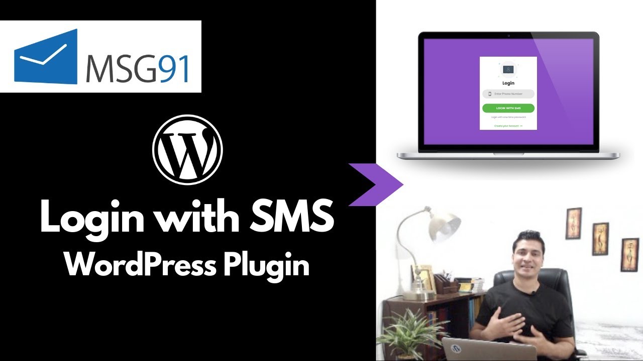 Login with Otp WordPress Plugin | MSG91 | Login with OTP in PHP | WordPress Login with SMS | 2FA