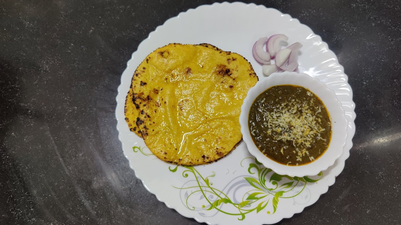 Makke di roti sarso da saag 🌿 with star ingredient ✅ How to make perfect सरसों का साग  💕