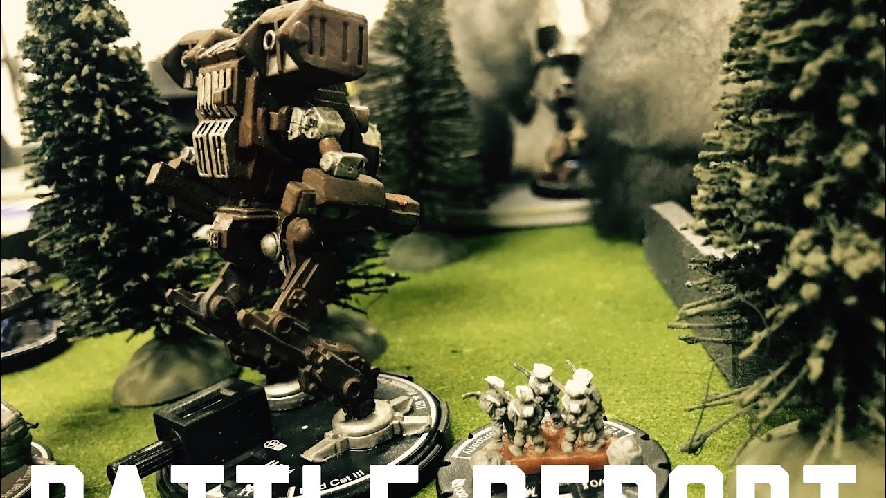 1,200 pts Battle report Mechwarrior Dark Age