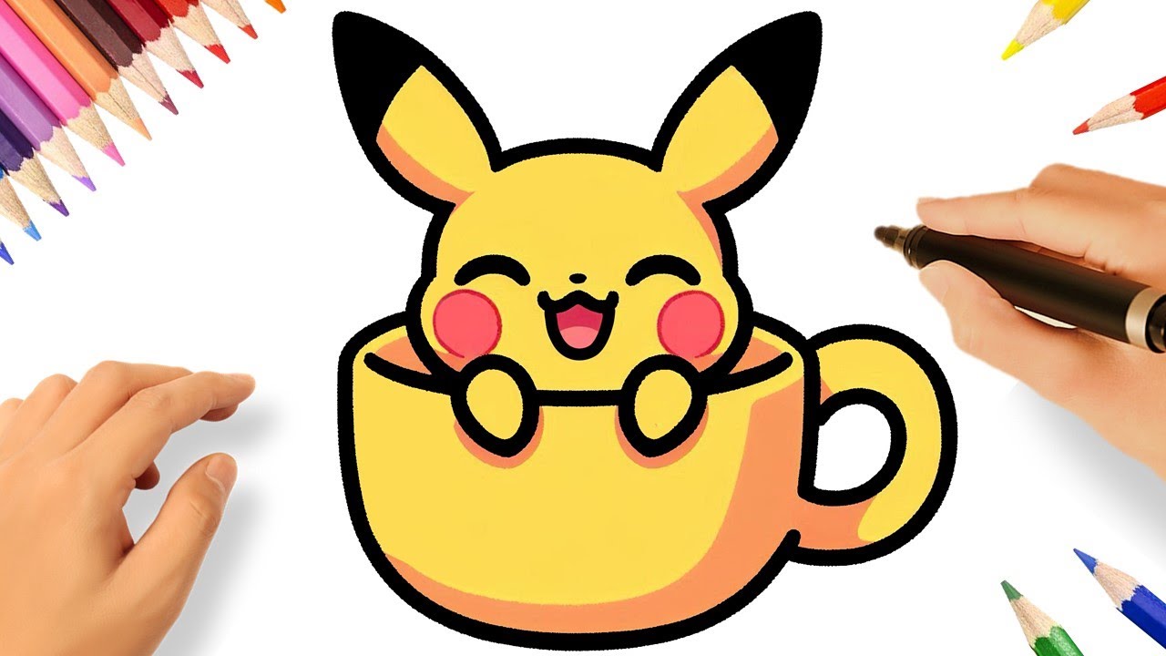 COMMENT DESSINER PIKACHU FACILEMENT 💟