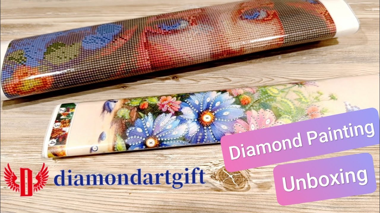 💎 Diamond Painting Unboxing meine ersten DP Bilder von Diamondartgift
