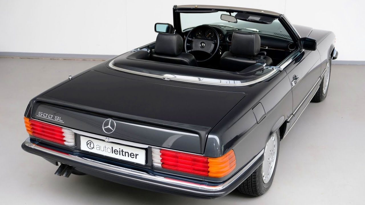 r107 Mercedes-Benz 500 SL elegant classic roadster 1987