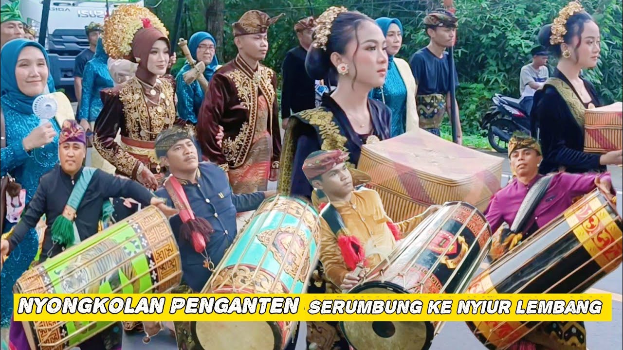 NYONGKOLAN PENGANTEN SERUMBUNG KE NYIUR LEMBANG DI IRINGI 4 GENDANG BELEQ TERNAMA@bedhylombok7127 