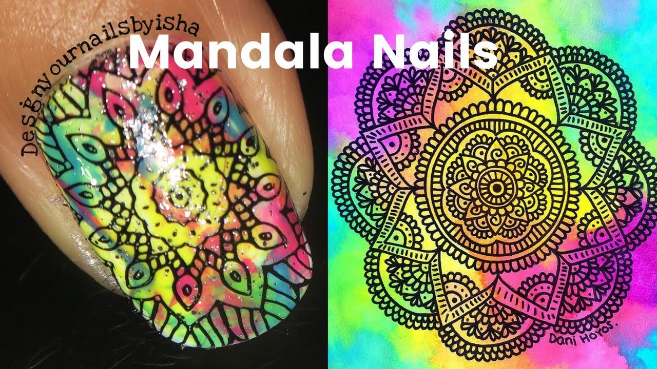 Mandala Nail Art Tutorial | Designyournailsbyisha