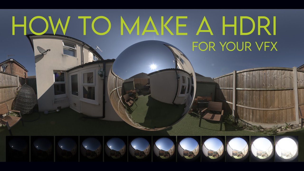 How To Make A HDRI Map For VFX -  More Volume