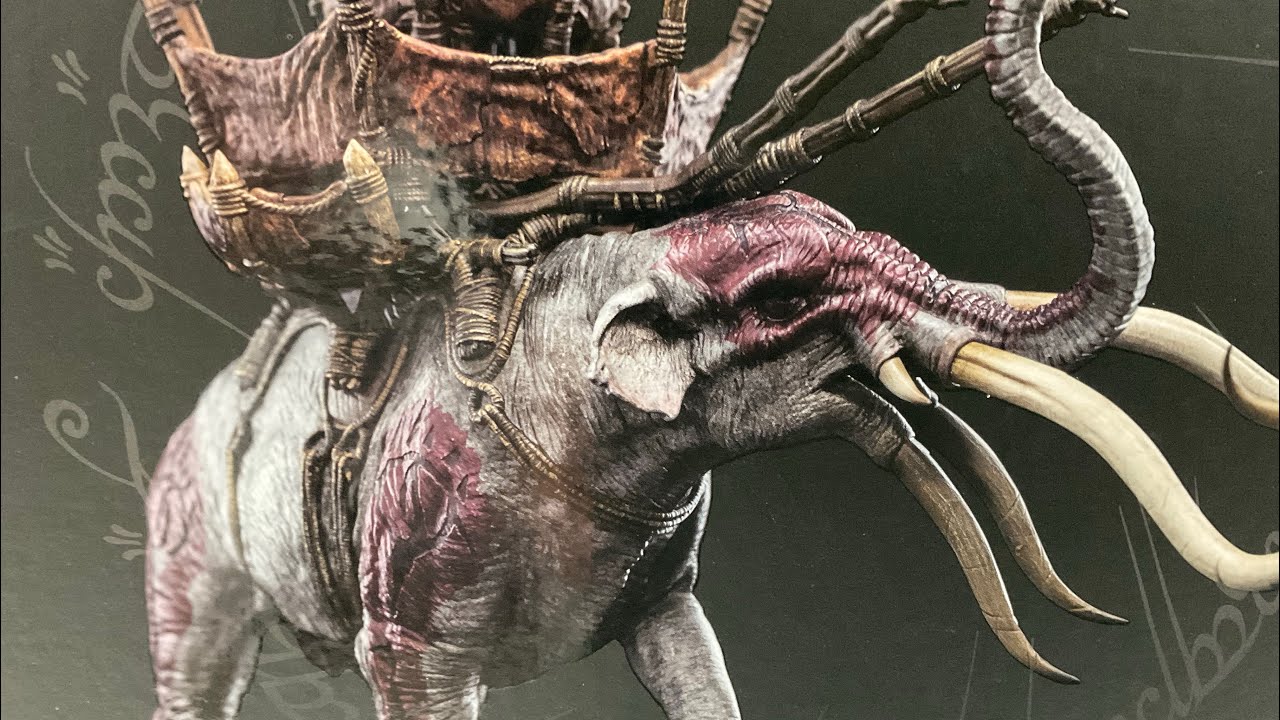 Миниатюрная статуэтка Мумака в бою от Weta Workshop.