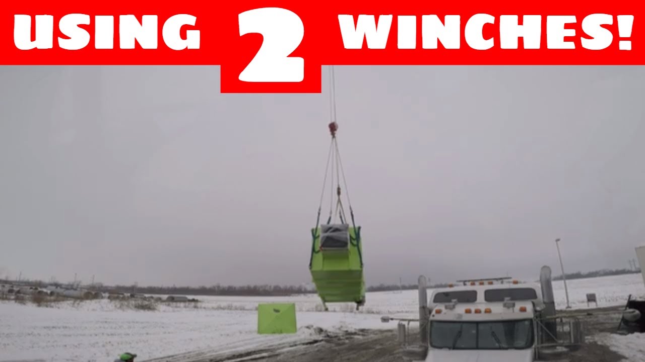 Using two winches on a crane - Main and Auxiliary winch on a crane