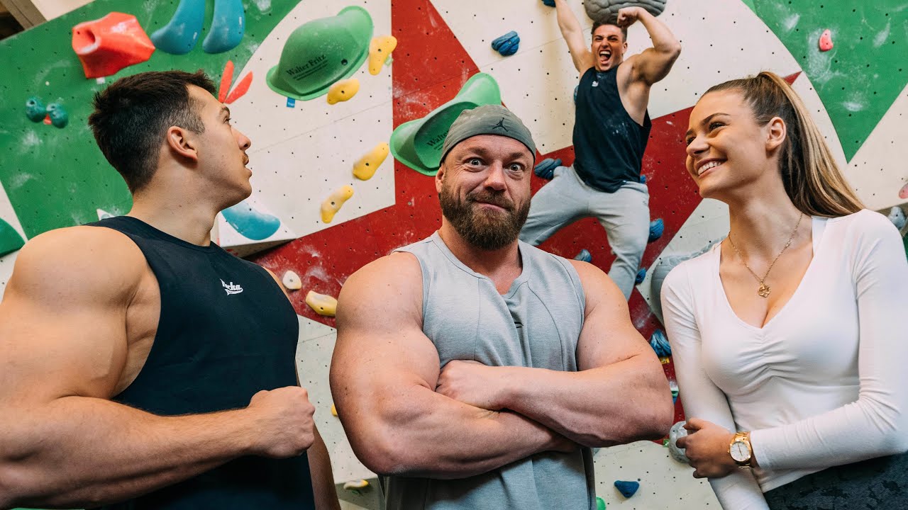 Bouldern mit Emilia, Johny und Paul!!!