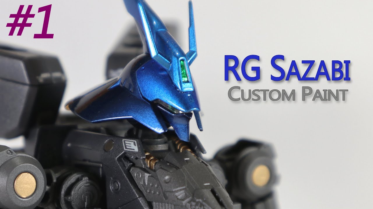 RG Sazabi - Custom Paint - Part 1 (Inner Frame, Backpack & Weapon/Shield)